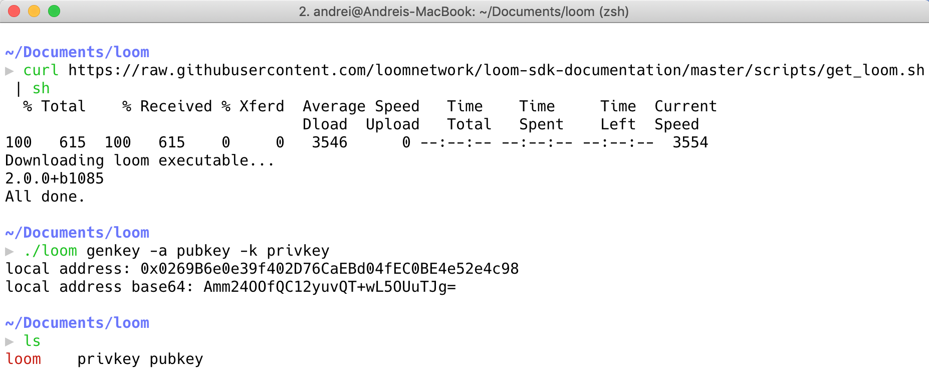 Generate Keys