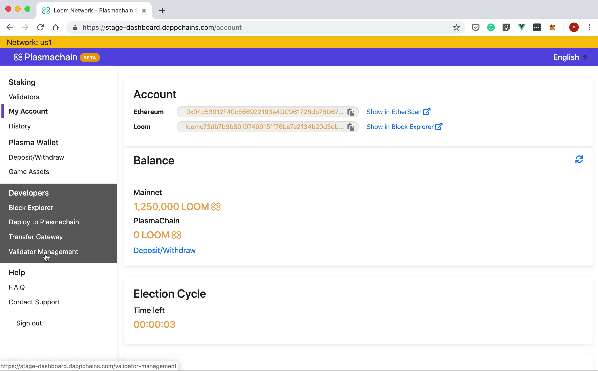 Your account